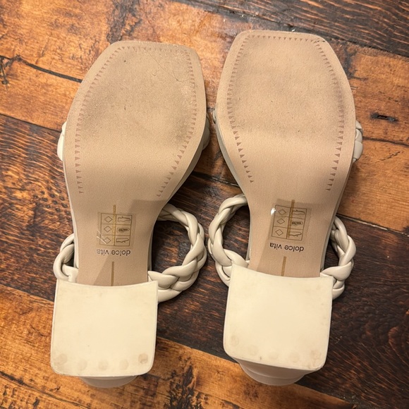 NWOT DolceVita Cream Neutral braided heels size 8.5 - Picture 5 of 6